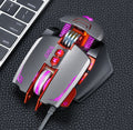 Souris gaming Thunder Wolf V9, vue de face avec éclairage RGB