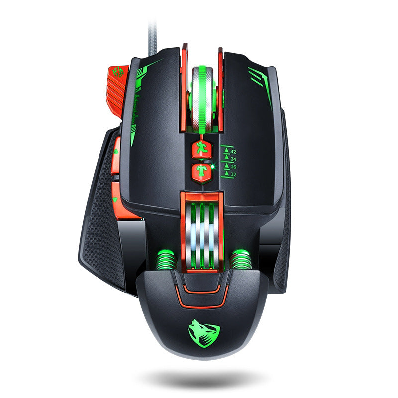 Souris gaming Thunder Wolf V9, capteur optique haute précision