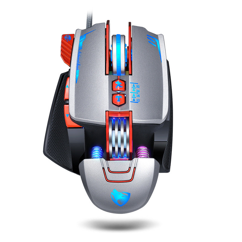 Souris gaming Thunder Wolf V9, vue de profil