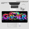 Tapis de souris gaming XXL BoxShop, design 6, setup gaming complet