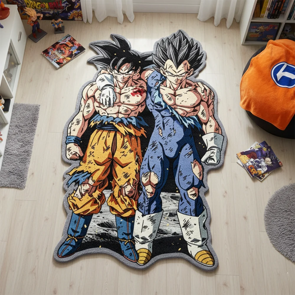 Tapis anime Dragon Ball Z Goku et Vegeta, vue d'ensemble