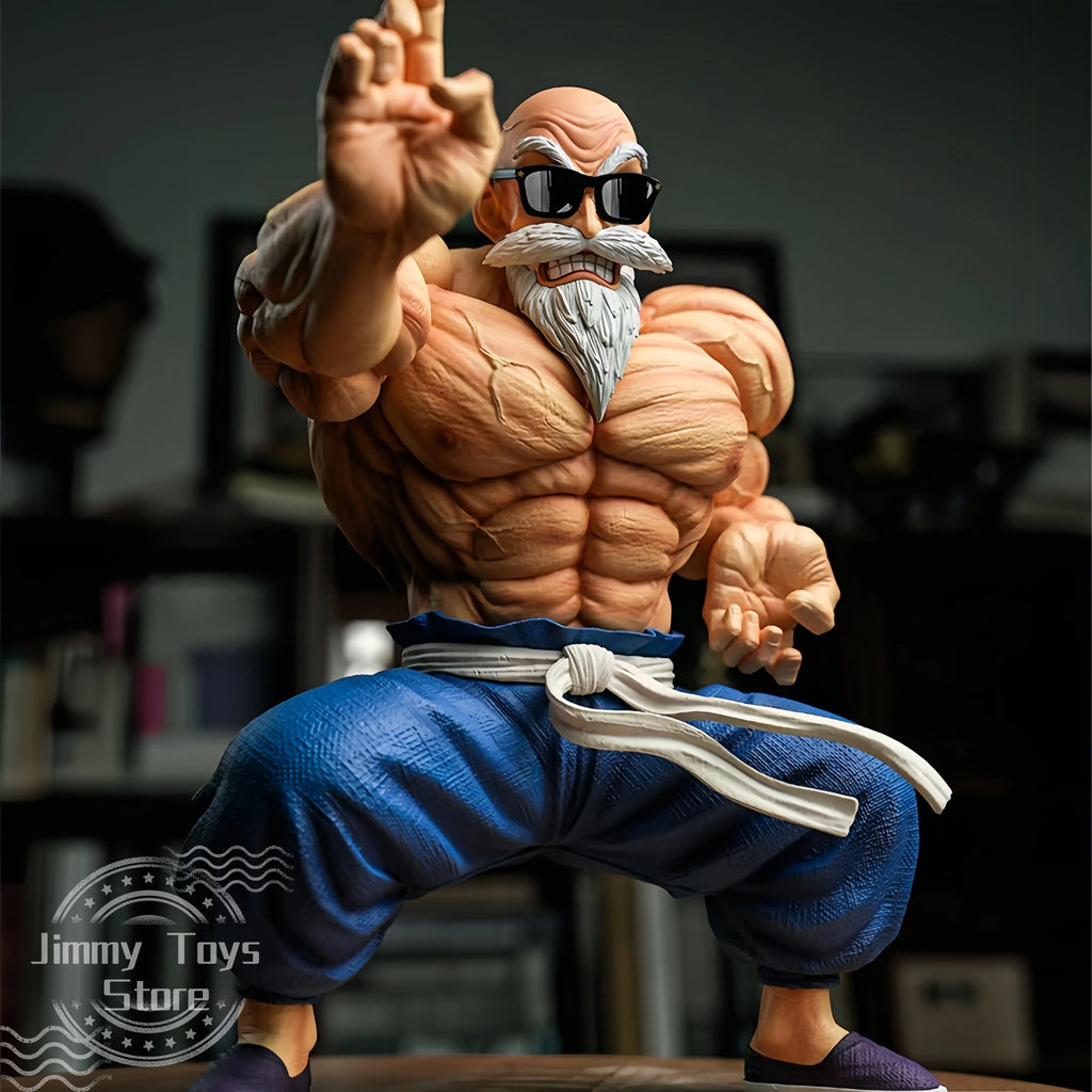Figurine Maître Roshi et Goku Dragon Ball 10cm, vue de face