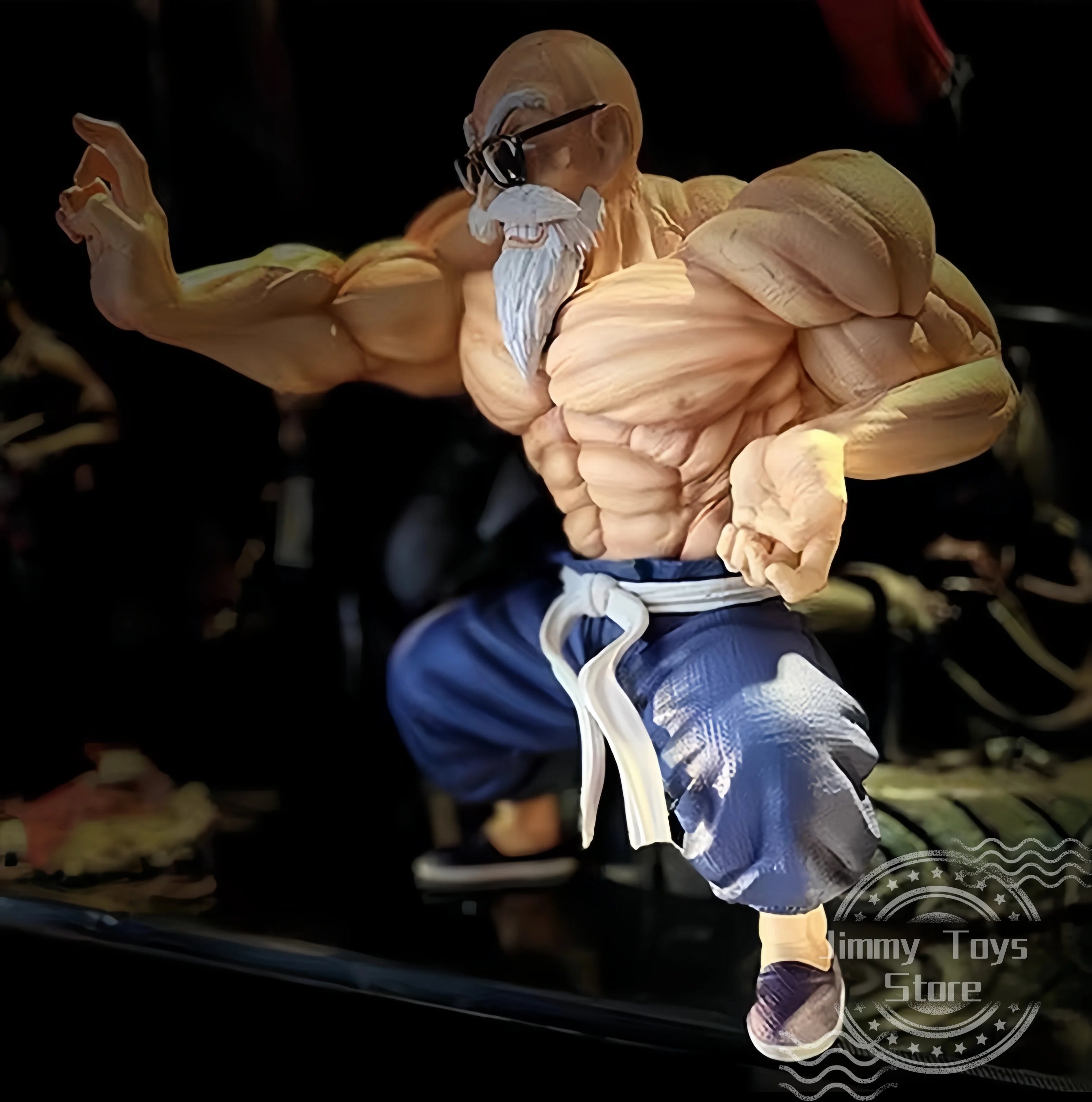 Figurine Maître Roshi et Goku Dragon Ball, version sans boîte