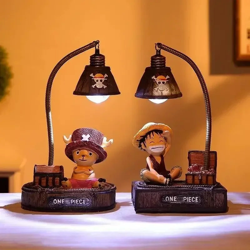 Veilleuse LED 3D One Piece, gravure Luffy détaillée