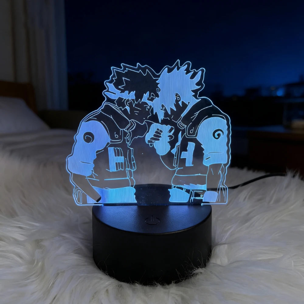 Veilleuse LED 3D Itachi Uchiha, coloris blanc