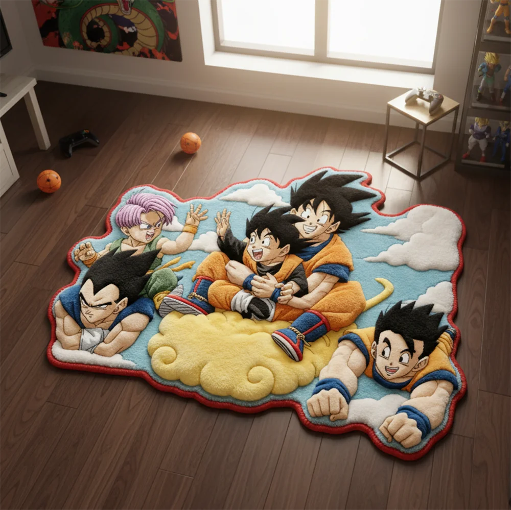 Tapis Anime Dragon Ball Z – Son Family & Vegeta Family