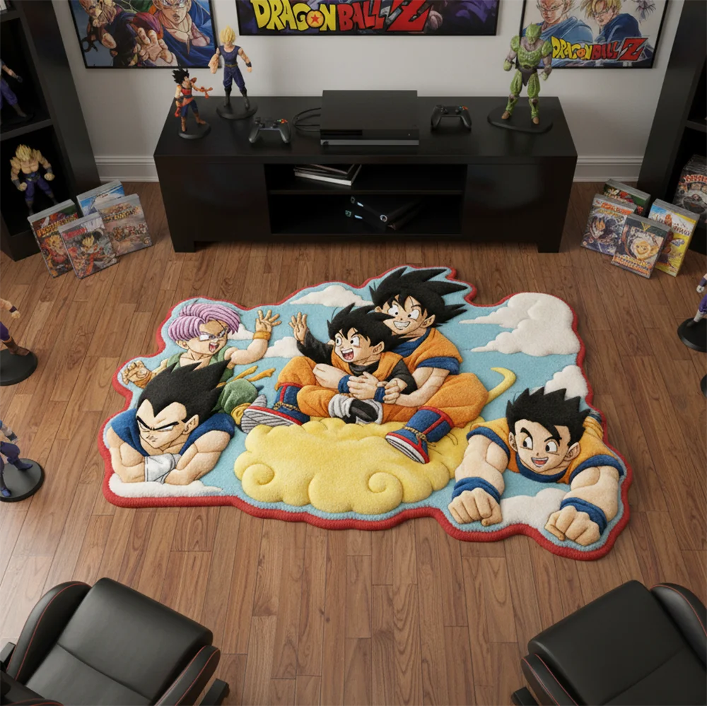 Tapis Anime Dragon Ball Z – Son Family & Vegeta Family