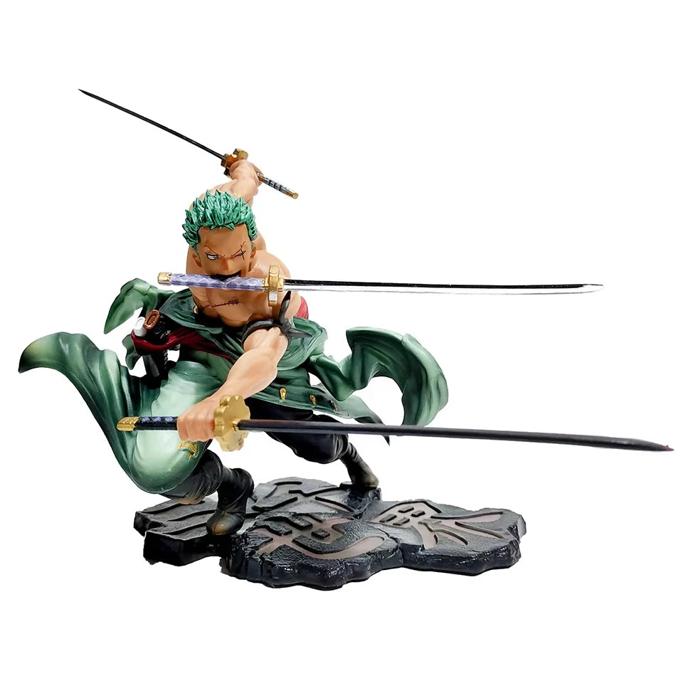 Figurine Roronoa Zoro One Piece 10cm, détail du visage