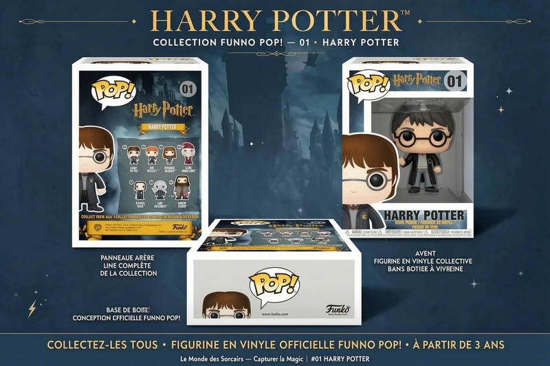 ⚡ Funko Pop! Harry Potter n°01 – HARRY POTTER ⚡