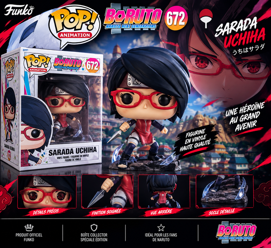 Funko Pop! Sarada Uchiha #672 – Boruto: Naruto Next Generations