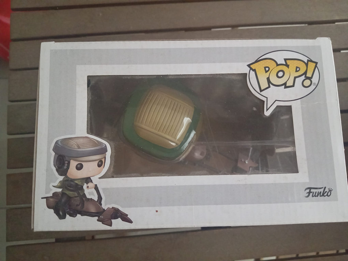Funko Pop Star Wars 229 Luke Skywalker Speeder Bike CHASE 40e Anniversaire NEUF