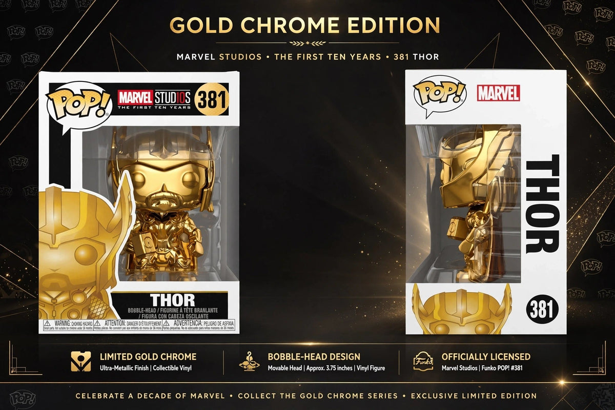 Funko Pop Thor Gold Chrome #381 – figurine dorée premium